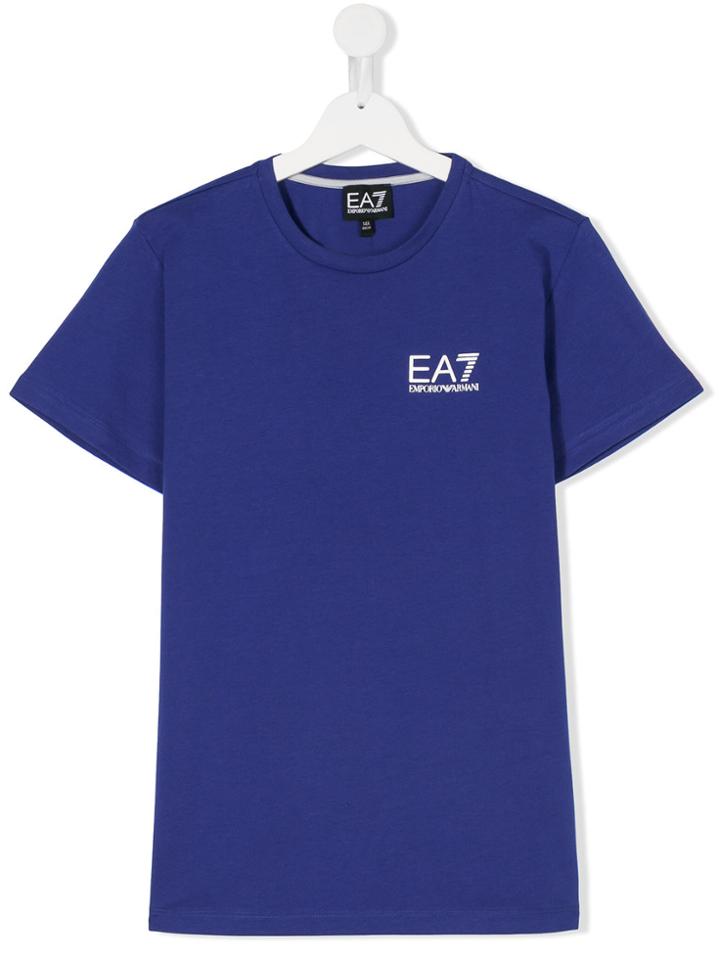 Ea7 Kids Logo Print T-shirt - Blue
