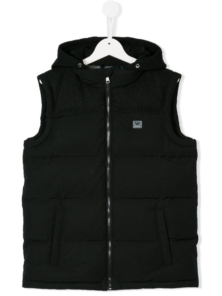 Armani Junior Padded Gilet - Black