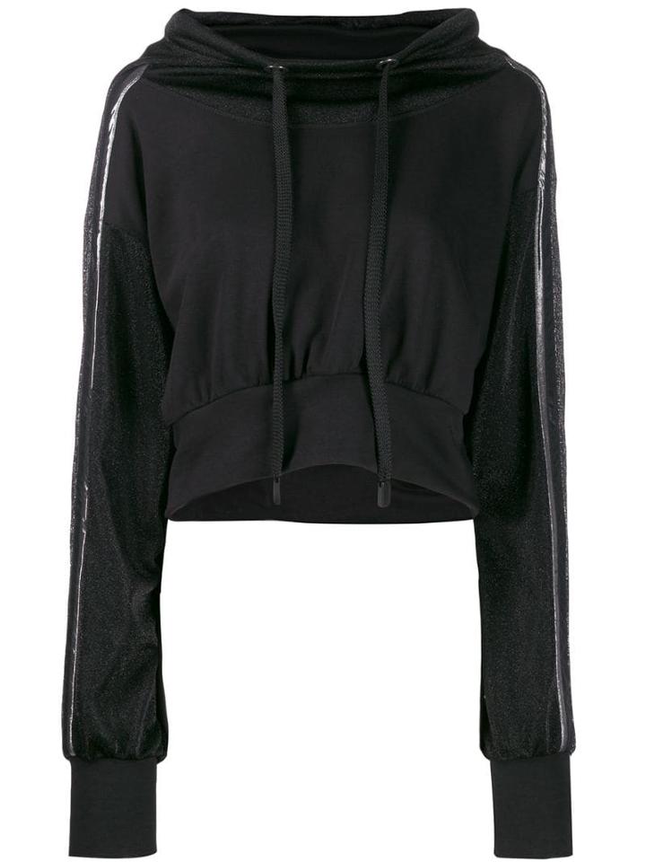 No Ka' Oi Cropped Hoodie - Black