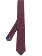 Paul Smith Polka-dot Embroidered Tie - Purple