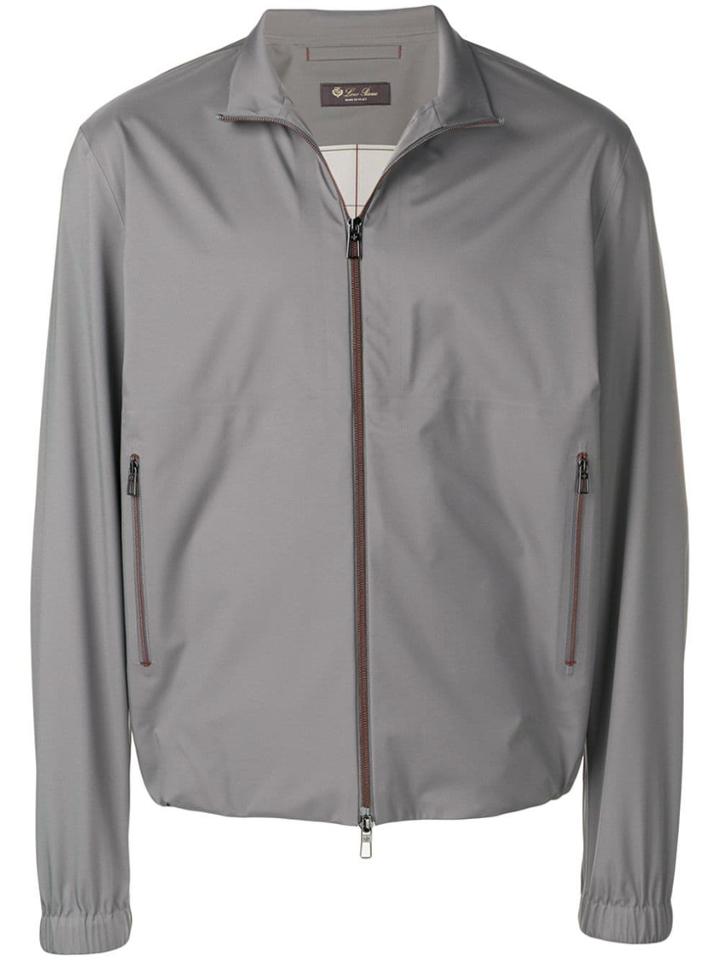 Loro Piana Zip-up Jacket - Grey