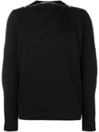 Juun.j Zipped Detailing Sweatshirt, Men's, Size: 46, Black, Cotton/polyester