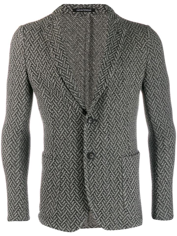 Emporio Armani Classic Single-breasted Blazer - Grey