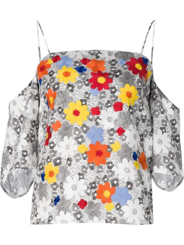 Creatures Of The Wind Floral Off-the-shoulder Blouse