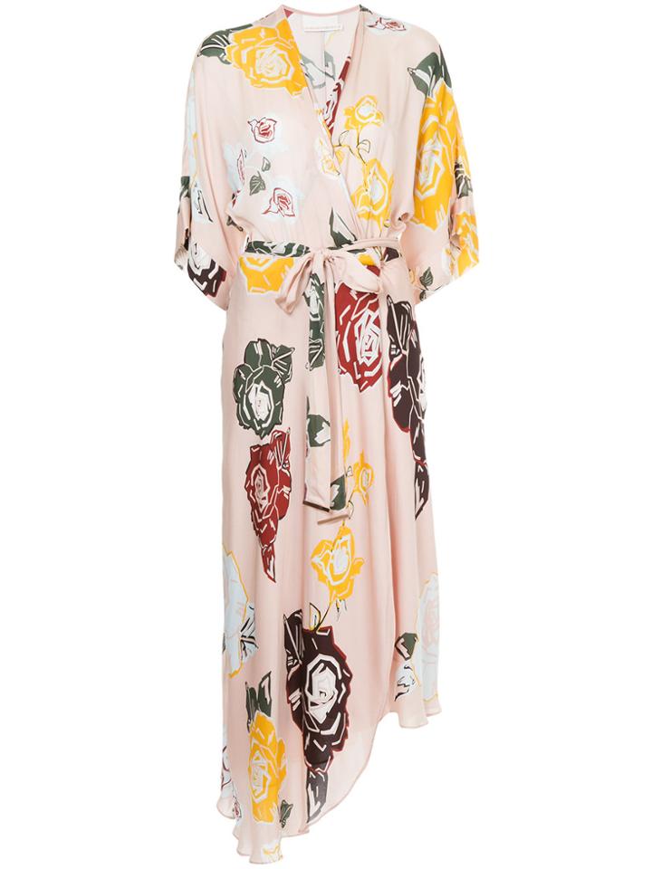 Ginger & Smart Utopia Wrap Dress - Pink & Purple