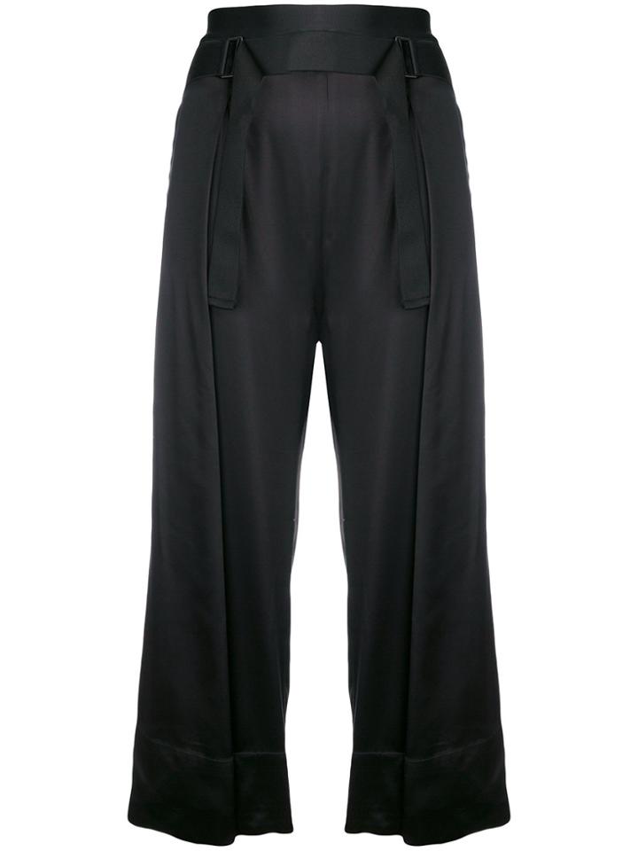 Ann Demeulemeester Belted Culottes - Black