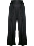 Ann Demeulemeester Belted Culottes - Black