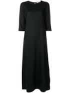 Barena Long A-line Dress - Black
