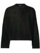 Raf Simons Knitted Cropped Jumper - Black
