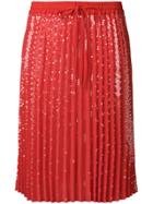 P.a.r.o.s.h. Gonna Pleated Skirt - Red
