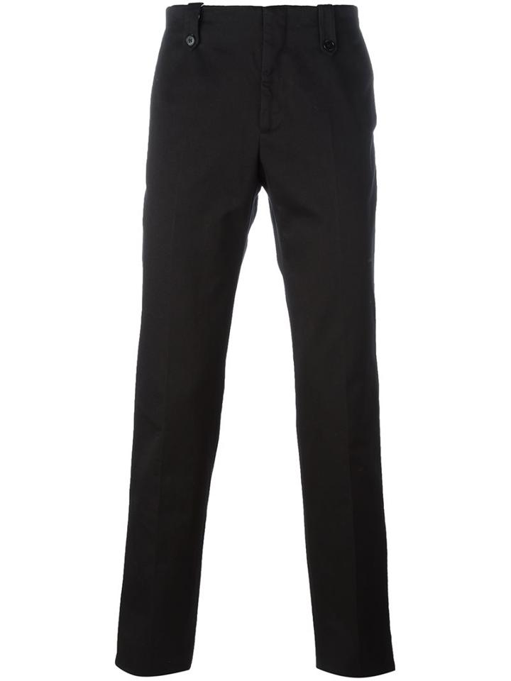 Maison Margiela Tailored Chinos, Men's, Size: 46, Black, Cotton
