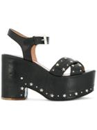 Laurence Dacade Helissa Star Studs Sandals - Black