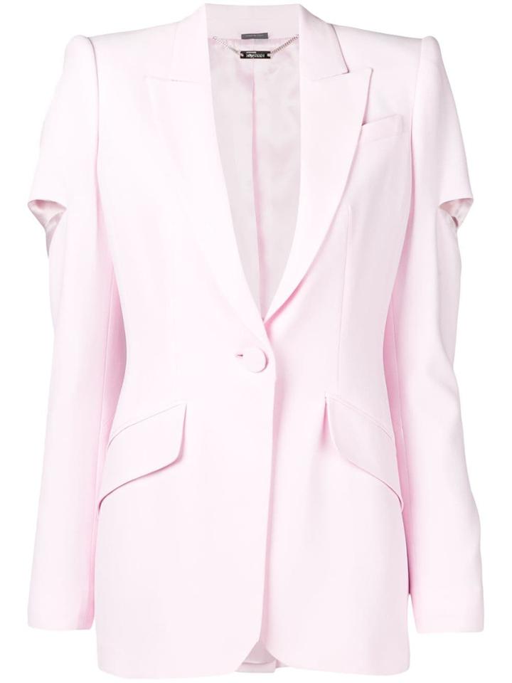 Alexander Mcqueen Cut Out Blazer - 6875 Pink