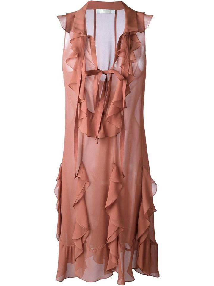 Chloé Ruffle Sleeveless Dress