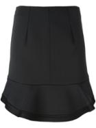 Alexander Wang Peplum Hem Skirt, Women's, Size: 8, Black, Polyester/polyurethane/viscose