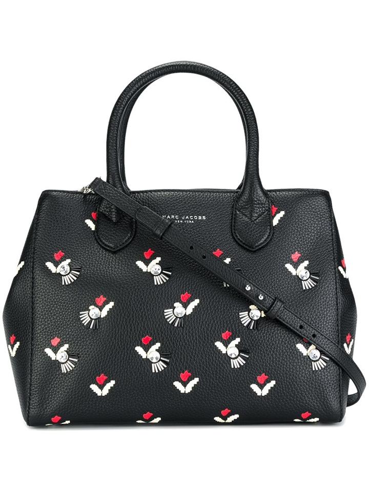 Marc Jacobs Embellished Tulip 'gotham' Tote, Women's, Black