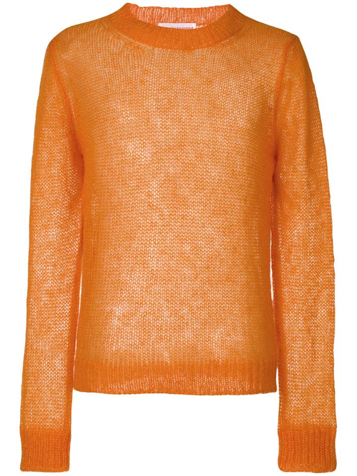 Walter Van Beirendonck Fine Knit Jumper - Yellow & Orange