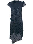 Kolor - Polka Dot Dress - Women - Polyester - 2, Women's, Blue, Polyester