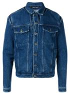 Y / Project Button Up Denim Jacket, Adult Unisex, Size: 44, Blue, Cotton