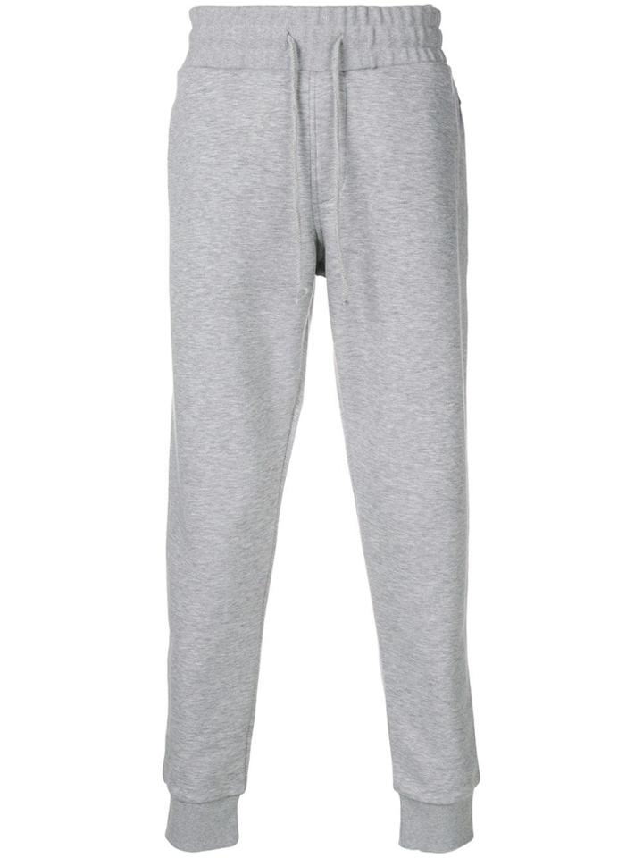 Fay Drawstring-waist Track Pants - Grey