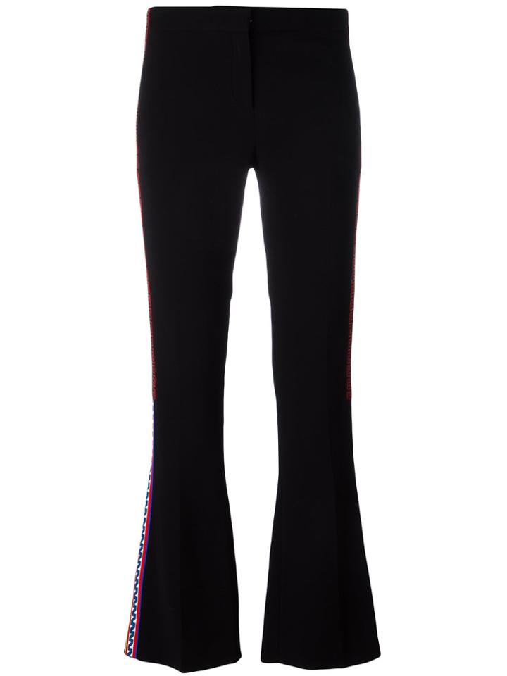 Versace Greek Key Striped Trousers - Black
