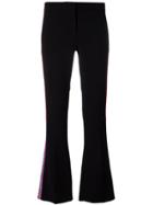Versace Greek Key Striped Trousers - Black