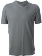 Zanone Round Neck T-shirt, Men's, Size: 52, Grey, Cotton