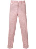 Education From Youngmachines Tweed Cropped Trousers - Pink