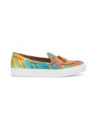 Raparo Stitched Stripe Loafer Sneakers - Multicolour
