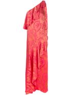 Temperley London Orbit Ruffle Dress - Yellow & Orange