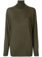 Tom Ford Relaxed Fit Turleneck Jumper - Green