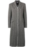 Stella Mccartney Tweed Long Coat - Black