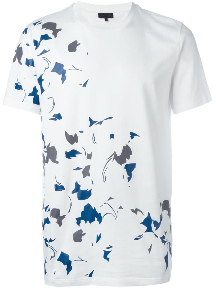 Lanvin Printed T-shirt, Men's, Size: Xs, White, Cotton