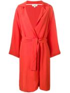 Isa Arfen Belted Lighweight Coat - Orange