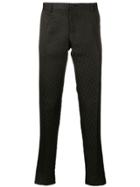 Dolce & Gabbana Floral Jacquard Tailored Trousers - Black