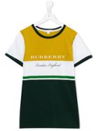 Burberry Kids Striped T-shirt, Boy's, Size: 14 Yrs, Green