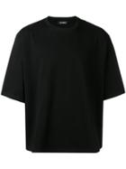 Raf Simons Oversized Cut-out Print T-shirt - Black