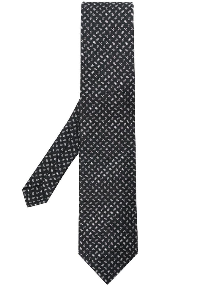 Etro Micro Paisley Tie - Black