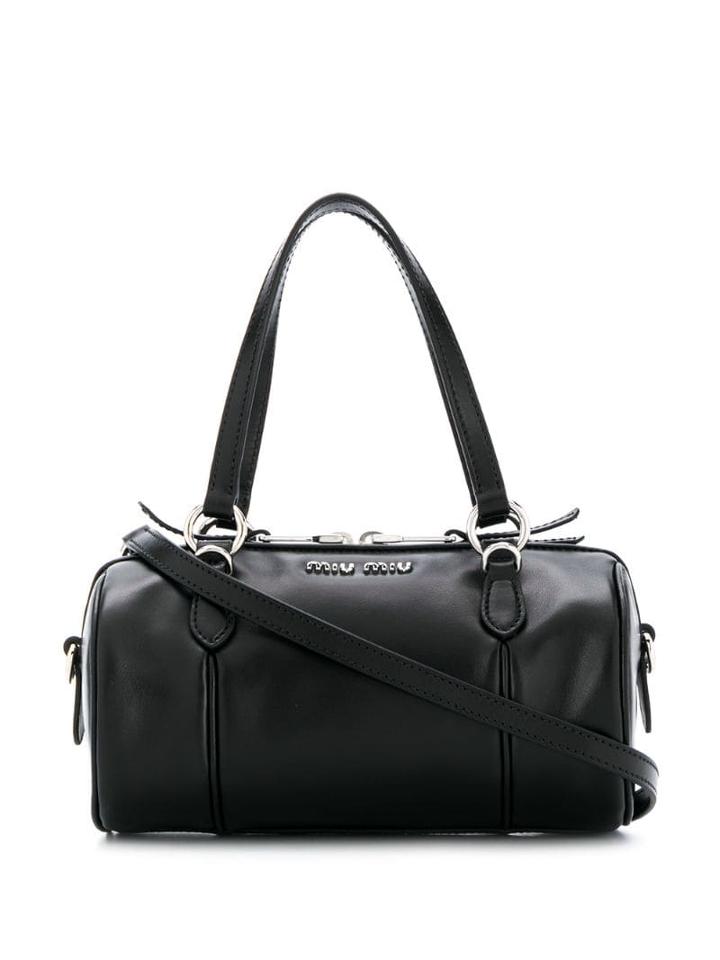 Miu Miu Rounded Bowling Bag - Black