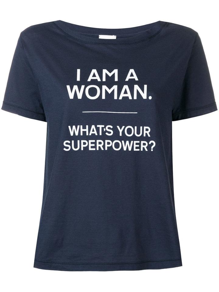 Peuterey Woman Print T-shirt - Blue
