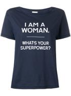Peuterey Woman Print T-shirt - Blue