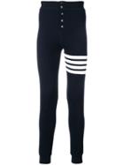 Thom Browne 4-bar Compact Waffle Long Johns - Blue