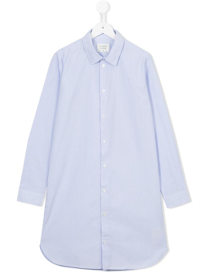 Les Coyotes De Paris Shirt Dress, Girl's, Size: 14 Yrs, Blue
