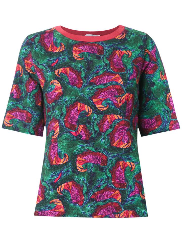 Isolda - Printed T-shirt - Women - Cotton - 44, Green, Cotton