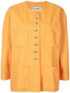 Chanel Vintage Round Neck Jacket - Yellow