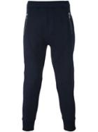Neil Barrett Zipped Pockets Sweatpants, Men's, Size: Large, Blue, Viscose/lyocell/spandex/elastane/cotton
