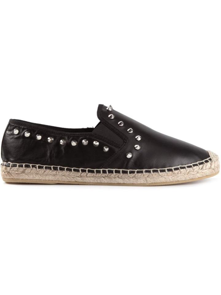 Ash Studded Espadrilles, Women's, Size: 37, Black, Nappa Leather/rubber