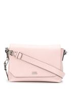 Karl Lagerfeld Pebbled Box Shoulder Bag - Pink