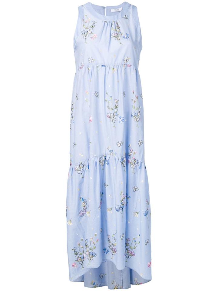 Blugirl Floral Midi Dress - Blue