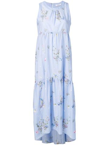 Blugirl Floral Midi Dress - Blue